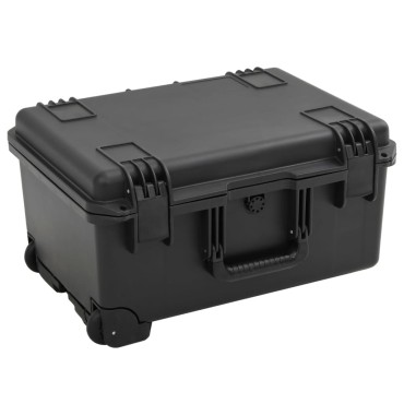 vidaXL Θήκη Πτήσης Φορητή Μαύρη 54x41,5x29 εκ. από Πολυπροπυλένιο