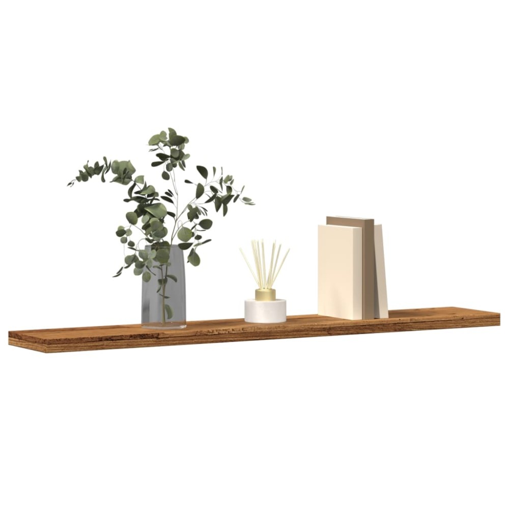 vidaXL Ράφια Βιβλιοθήκης 4 τεμ. Παλ. Ξύλο 60x10x1,5cm από Επεξ. Ξύλο