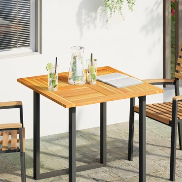 vidaXL Επιφάνεια Τραπεζιού Τετράγωνη 80x80x2,2cm Μασίφ Ξύλο Ακακίας 1 τεμ.
