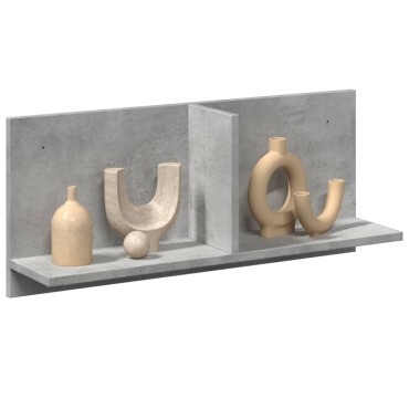 vidaXL Ντουλάπι Τοίχου Γκρι Σκυρ. 70x16,5x30cm από Επεξεργασμένο Ξύλο 1 τεμ.