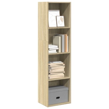 vidaXL Βιβλιοθήκη Sonoma Δρυς 40x30x152cm από Επεξεργασμένο Ξύλο 1 τεμ.