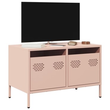 vidaXL Έπιπλο Τηλεόρασης Ροζ 68x39x43,5cm Χάλυβας Ψυχρής Έλασης