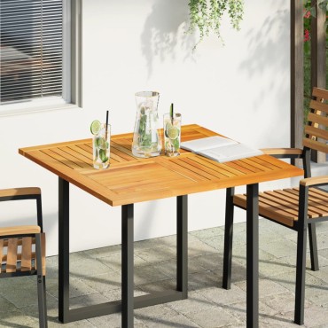 vidaXL Επιφάνεια Τραπεζιού Τετράγωνη 90x90x2,2cm Μασίφ Ξύλο Ακακίας 1 τεμ.