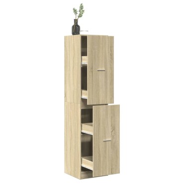 vidaXL Συρταριέρα Γενικής Χρήσης Sonoma Δρυς 30x41x174,5cm Επεξ. Ξύλο 1 τεμ.