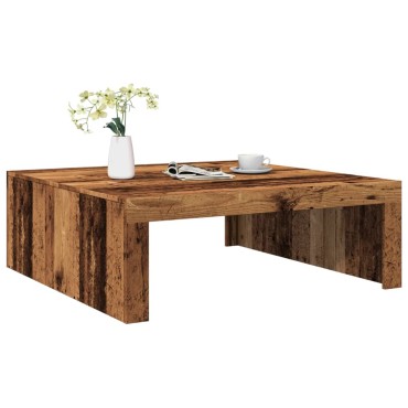 vidaXL Τραπεζάκι Σαλονιού Παλ. Ξύλο 100x100x35cm από Επεξ. Ξύλο 1 τεμ.