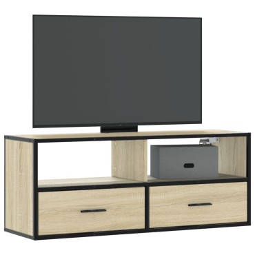 vidaXL Έπιπλο Τηλεόρασης Sonoma Δρυς 100x31x39,5cm Επεξ. Ξύλο