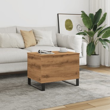 vidaXL Τραπεζάκι Σαλονιού Αρτισιανή Δρυς 60x44,5x45cm Επεξ. Ξύλο 1 τεμ.