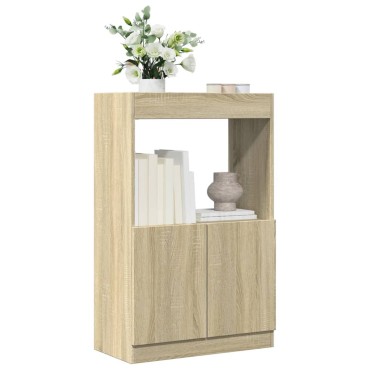 vidaXL Ντουλάπι Sonoma Δρυς 63x33x100cm από Επεξεργασμένο Ξύλο 1 τεμ.