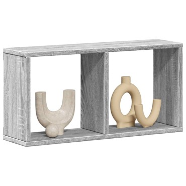 vidaXL Ντουλάπι Τοίχου Γκρι Sonoma 60x16x30cm Επεξεργασμένο Ξύλο 1 τεμ.