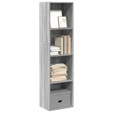 vidaXL Βιβλιοθήκη Γκρι Sonoma 40x30x152cm από Επεξεργ. Ξύλο 1 τεμ.