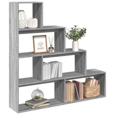 vidaXL Βιβλιοθήκη/Διαχωριστικό Χώρου 4 Επ. 143,5x29x143,5cm Επ. Ξύλο 1 τεμ.
