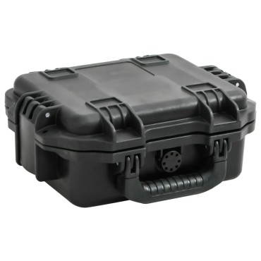 vidaXL Θήκη Πτήσης Φορητή Μαύρη 30x24,5x12,5 εκ. από Πολυπροπυλένιο