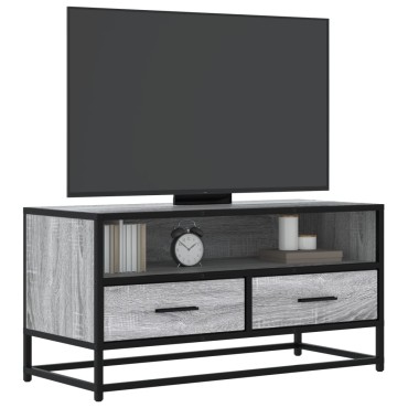 vidaXL Έπιπλο Τηλεόρασης Γκρι Sonoma 80x34,5x40cm Επεξ. Ξύλο