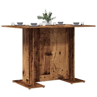 vidaXL Τραπεζαρία Όψη Παλαιού Ξύλου 110x60x75cm Επεξεργασμένο Ξύλο 1 τεμ.