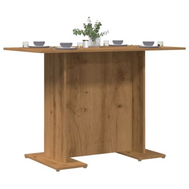 vidaXL Τραπεζαρία Αρτισιανή Δρυς 110x60x75cm από Επεξεργασμένο Ξύλο 1 τεμ.