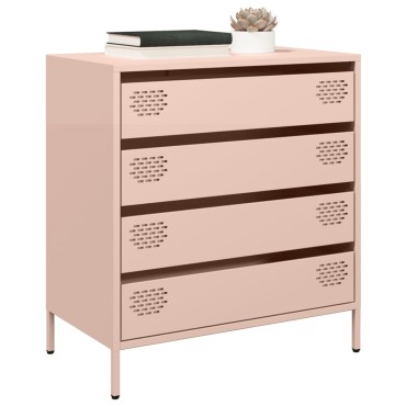 vidaXL Ντουλάπι Ροζ 68x39x73,5cm από Χάλυβα Ψυχρής Έλασης 1 τεμ.