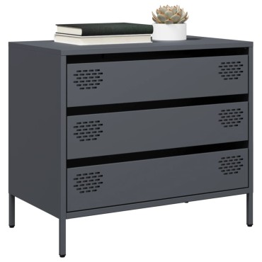 vidaXL Ντουλάπι Ανθρακί 68x39x58,5cm από Χάλυβα Ψυχρής Έλασης 1 τεμ.