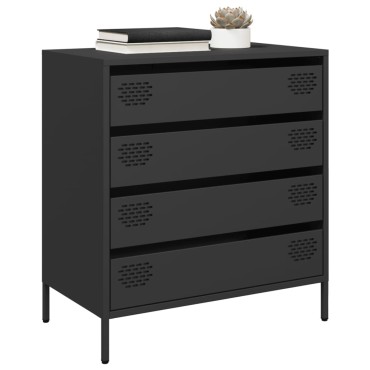 vidaXL Ντουλάπι Μαύρο 68x39x73,5cm από Χάλυβα Ψυχρής Έλασης 1 τεμ.