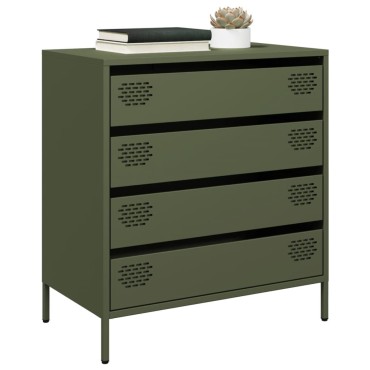 vidaXL Ντουλάπι Λαδί 68x39x73,5cm από Χάλυβα Ψυχρής Έλασης 1 τεμ.