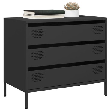 vidaXL Ντουλάπι Μαύρο 68x39x58,5cm από Χάλυβα Ψυχρής Έλασης 1 τεμ.