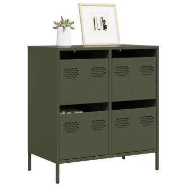 vidaXL Ντουλάπι Λαδί 68x39x73,5cm από Χάλυβα Ψυχρής Έλασης 1 τεμ.