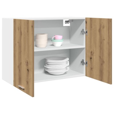 vidaXL Ντουλάπι Κρεμαστό Lyon Καφέ Δρυς 80x31x60cm Επεξεργασμένο Ξύλο 1 τεμ.
