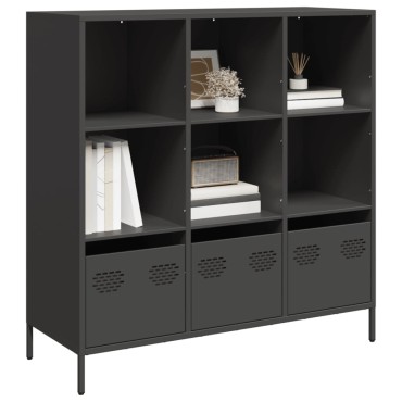 vidaXL Ντουλάπι Μαύρο 101,5x39x103,5cm από Χάλυβα 1 τεμ.