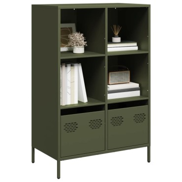 vidaXL Ντουλάπι Πράσινο Λαδί 68x39x103,5cm από Ατσάλι 1 τεμ.
