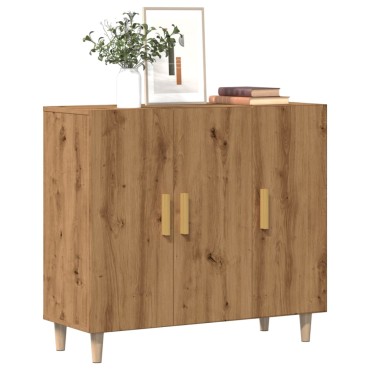 vidaXL Ντουλάπι Αρτισιανή Δρυς 90x34x80cm από Επεξεργασμένο Ξύλο 1 τεμ.