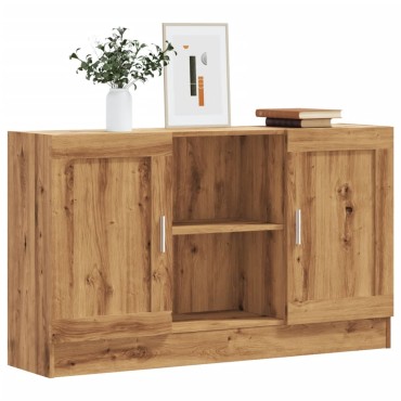 vidaXL Μπουφές Αρτισιανή Δρυς 120x30,5x70cm από Επεξεργασμένο Ξύλο 1 τεμ.
