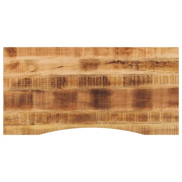 vidaXL Επιφάνεια Γραφείου Καμπύλη 140x50x2,5cm Μασίφ Ακατ. Μάνγκο