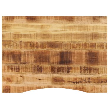 vidaXL Επιφάνεια Γραφείου Καμπύλη 100x80x2,5cm Μασίφ Ακατ. Μάνγκο
