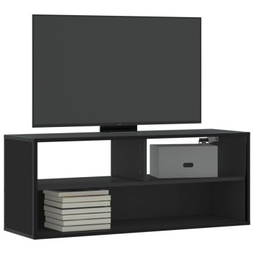 vidaXL Έπιπλο Τηλεόρασης Μαύρο 100x31x39,5cm Επεξεργ. Ξύλο / Μέταλλο