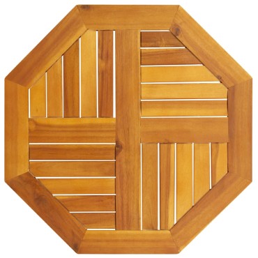 vidaXL Επιφάνεια Τραπεζιού Οκτάγωνη 60x60x2cm Μασίφ Ξύλο Ακακίας 1 τεμ.