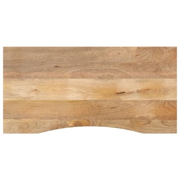 vidaXL Επιφάνεια Γραφείου Καμπύλη 140x50x2,5cm Μασίφ Ακατ. Μάνγκο