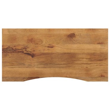 vidaXL Επιφάνεια Γραφείου Καμπύλη 120x50x2,5cm Μασίφ Ακατ. Μάνγκο