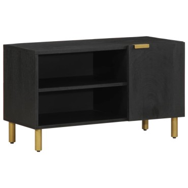 vidaXL Έπιπλο Τηλεόρασης Μαύρο 80x33x46cm από Επεξεργασμένο Ξύλο 1 τεμ.