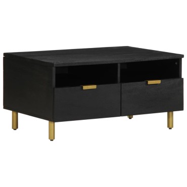 vidaXL Τραπεζάκι Σαλονιού Μαύρο 80x54x40cm από Επεξεργασμένο Ξύλο 1 τεμ.