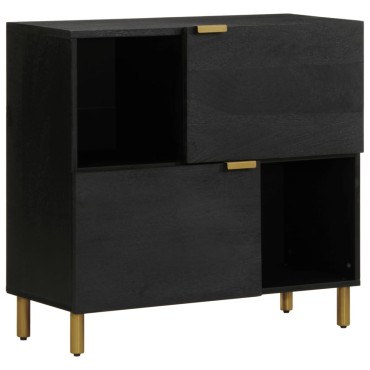 vidaXL Συρταριέρα Μαύρη 80x33x75cm από Επεξεργασμένο Ξύλο