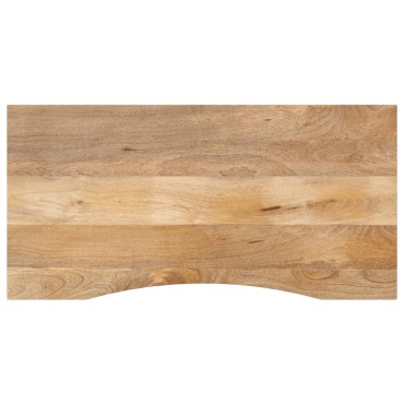 vidaXL Επιφάνεια Γραφείου Καμπύλη 120x60x2,5cm Μασίφ Ακατ. Μάνγκο