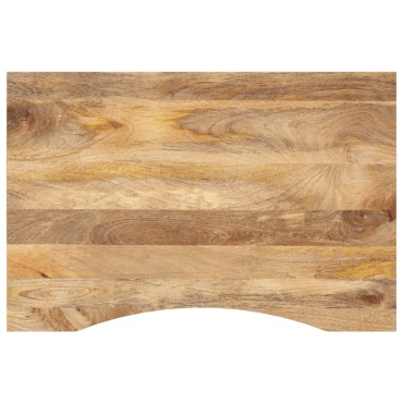 vidaXL Επιφάνεια Γραφείου Καμπύλη 100x60x2,5cm Μασίφ Ακατ. Μάνγκο