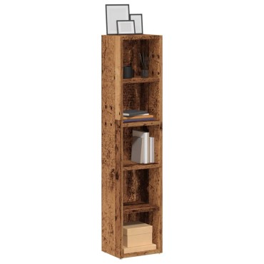 vidaXL Έπιπλα για CD 2 τεμ. Παλαιό Ξύλο 21x16x93,5cm από Επξ. Ξύλο
