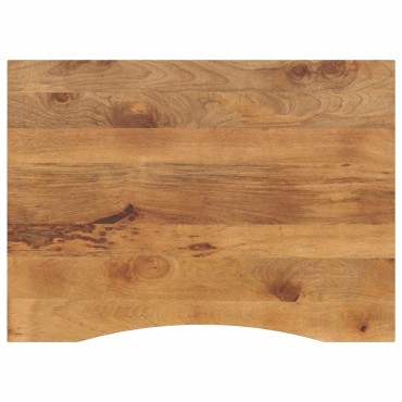 vidaXL Επιφάνεια Γραφείου Καμπύλη 100x80x2,5cm Μασίφ Ακατ. Μάνγκο