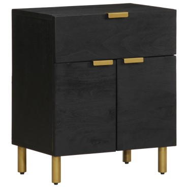 vidaXL Κομοδίνο Μαύρο 50x33x60cm από Επεξεργασμένο Ξύλο 1 τεμ.