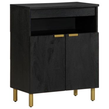 vidaXL Ραφιέρα Μαύρη 60x33x75cm από Επεξεργασμένο Ξύλο