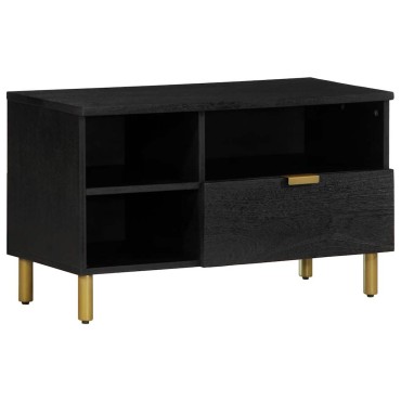 vidaXL Έπιπλο Τηλεόρασης Μαύρο 80x33x46cm από Επεξεργασμένο Ξύλο 1 τεμ.