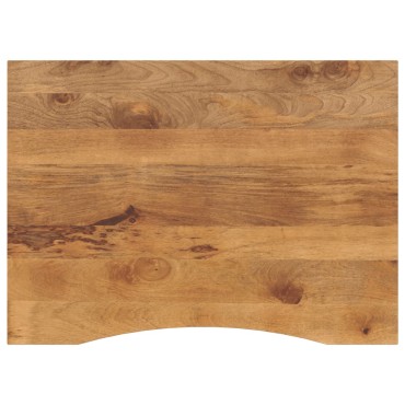 vidaXL Επιφάνεια Γραφείου Καμπύλη 110x80x2,5cm Μασίφ Ακατ. Μάνγκο