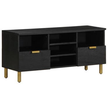 vidaXL Έπιπλο Τηλεόρασης Μαύρο 100x33x46cm από Επεξεργασμένο Ξύλο 1 τεμ.