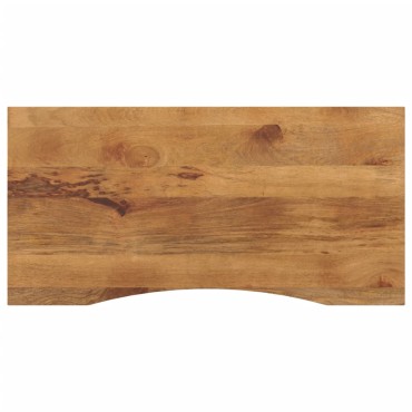 vidaXL Επιφάνεια Γραφείου Καμπύλη 110x50x2,5cm Μασίφ Ακατ. Μάνγκο