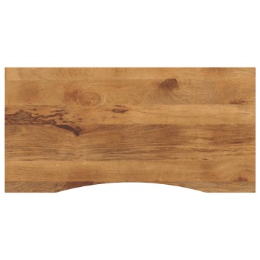 vidaXL Επιφάνεια Γραφείου Καμπύλη 140x50x2,5cm Μασίφ Ακατ. Μάνγκο